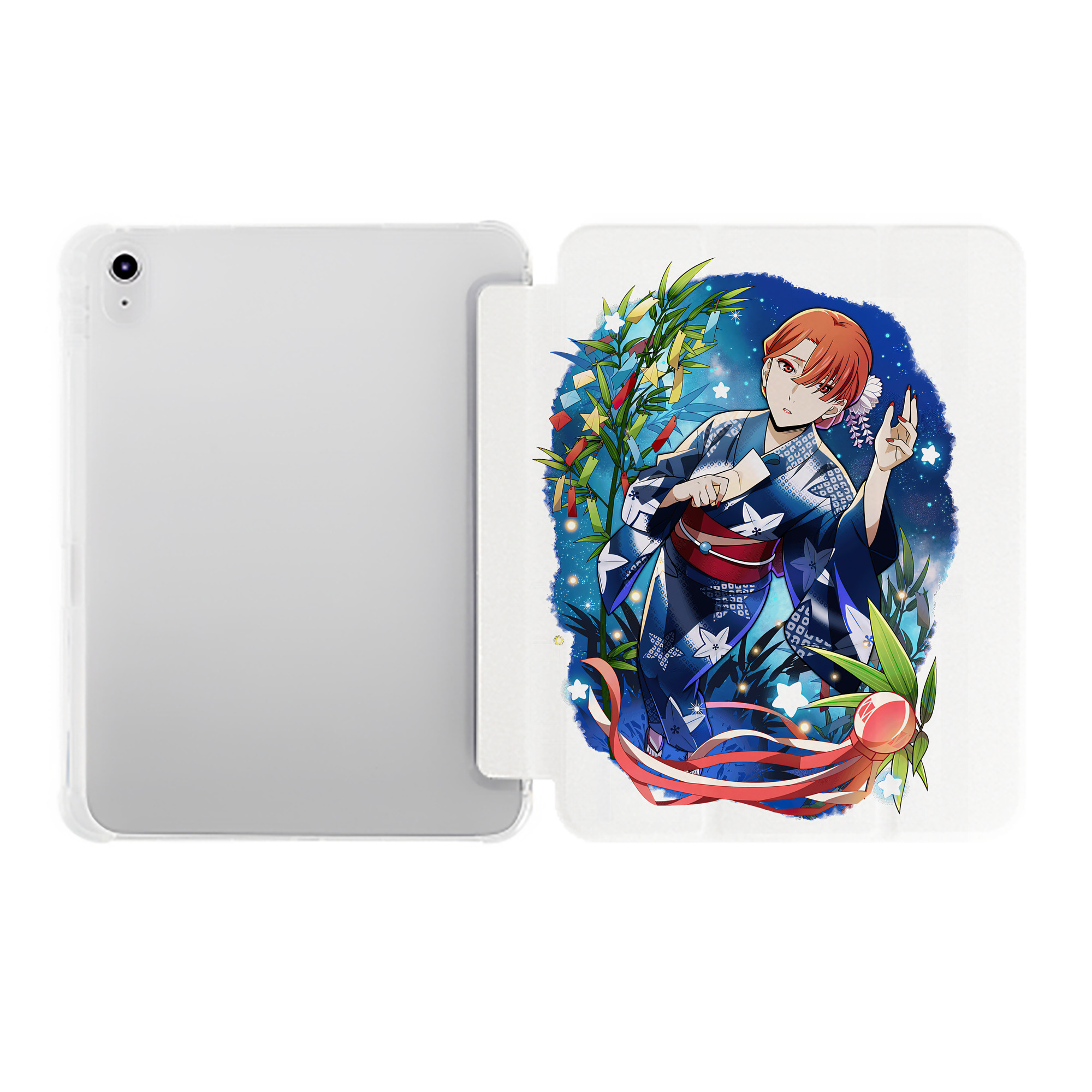 （画像用） 文豪ストレイドッグス Bungo Stray Dogs IPad ケース ペン収納付き 三つ折りスタンド PUレザー×シリコン 対応機種9.5/10.5/10.9インチ